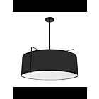 Suspendu Tambour LED Dainolite Trapezoid TRA-244P-BK 4-lumières 400W noir