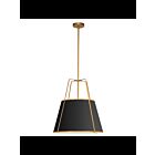 Suspendu LED trapézoïdal Dainolite Trapezoid TRA-331P-GLD-BK 3-lumières 180W noir