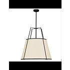 Suspendu LED trapézoïdal Dainolite Trapezoid TRA-3P-BK-CRM 3-lumières 300W crème