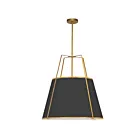 Suspendu LED trapézoïdal Dainolite Trapezoid TRA-3P-GLD-BK 3-lumières 300W noir