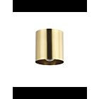 Plafonnier LED Dainolite Theron TRN-41FH-AGB 1-lumière 60W laiton vieilli