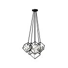 Suspendu halogène Dainolite Thomson TSN-6P-MB 150W 6 lumières noir mat