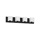 Vanité halogène Dainolite Verona V1230-4W-MB 240W 4 lumières noir mat