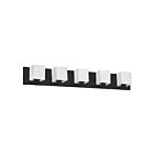 Vanité halogène Dainolite Verona V1230-5W-MB 300W 5 lumières noir mat