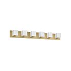 Vanité halogène Dainolite Verona V1230-6W-AGB 360W 6 lumières laiton vieilli