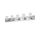 Vanité Dainolite VER-405W-PC Veronica 5-Lumières Chrome poli 300W