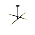 Suspendu à LED Dainolite Wand WAN-244P-MB-AGB 240W 4-Lumières Noir mat