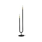 Lampe sur pied Dainolite WAN-602F-MB-AGB Wand 2-Lumières Noir mat 120W