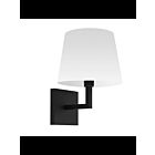 Applique murale à incandescence Dainolite Whitney WHN-91W-MB-WH 6W 1-Lumière blanc