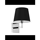 Applique murale à incandescence Dainolite Whitney WHN-91W-PC-BK 6W 1-Lumière noir