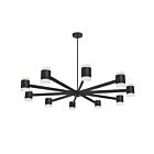 Lustre LED Dainolite WLS-48140LEDC-MB Wilson Noir mat 140W