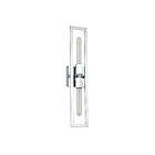 Applique murale incandescence Dainolite Wisteria WTS-222W-PC 2-Lumières Chrome poli 120W