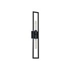 Applique murale incandescence Dainolite Wisteria WTS-292W-MB 2-Lumières Noir mat 120W