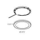 Dals Lighting 4006-WH 3.6W Blanc LED Rondelle