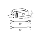 Dals Lighting 6000-JB Boîte de jonction pour la série PowerLED 120V