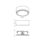 Dals Lighting 6001-CC-BK 4W Noir LED Rondelle
