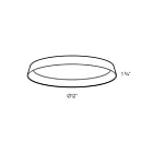 Dals Lighting CFH12-CC-BK 27W Noir LED Plafonnier encastré