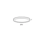 Dals Lighting CFLEDR14-CC-BK 17W Noir LED Plafonnier encastré