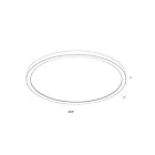 Dals Lighting CFLEDR24-CC-BK 26W Noir LED Plafonnier encastré
