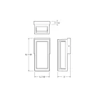 Dals Lighting DCP-CGWS 20W Noir Applique murale