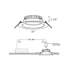 Dals Lighting DCP-DDP6WH 20W 6" Blanc Lumière encastrée