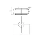 Dals Lighting FDB-CC-BB Laiton brossé Plafonnier semi encastré
