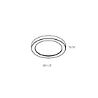 Dals Lighting FMM09-CC-BK Noir Plafonnier encastré