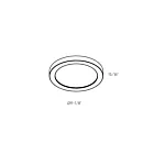 Dals Lighting FMM09-CC-WH Blanc Plafonnier encastré