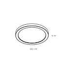 Dals Lighting FMM12-CC-SN Nickel satiné Plafonnier encastré