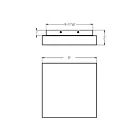 Dals Lighting FUZ11-CC-BK Noir Plafonnier encastré
