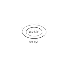 Dals Lighting LEDDOWNACC-GOOF4-BK Anneau de protection pour luminaire encastré de 4 po