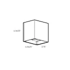 Dals Lighting LEDWALL-G-CC-BK 14W Noir LED Applique murale
