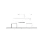 Dals Lighting LNPD48-CC-WH Boulevard Pendant 40W Blanc Suspendu