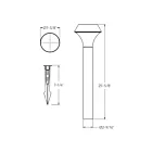 Dals Lighting LPL26-CC-BK 13W 26" Noir Éclairage de sentier