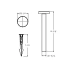 Dals Lighting LPP20-CC-BK 8W 20" Noir Éclairage de sentier