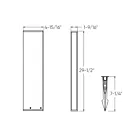 Dals Lighting LRB30-3K-BK 13W 30" Noir Borne d'éclairage