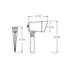 Dals Lighting LSP4-CCL-BK 20W 13" Noir Projecteur