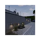 Dals Lighting LSTP12-CC-BK 10W 12" Noir Lampe de marche Hardscape