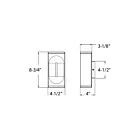 Dals Lighting LWJ08-CC-BK 10W Noir murale d'extérieur