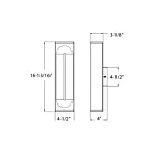 Dals Lighting LWJ16-CC-WH 20W Blanc murale d'extérieur