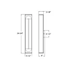 Dals Lighting LWJ24-CC-BK 45W Noir murale d'extérieur
