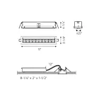 Dals Lighting MSL10G-3K-AWH 26W 13" Blanc Lumière encastrée multi-spots