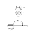 Dals Lighting MSL4-CC-AWH 12W 3" Blanc Lumière encastrée multi-spots