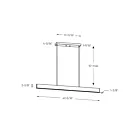 Dals Lighting MSLPD48-CC-BK Pinpoint Linear 40W Noir Suspendu