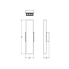 Dals Lighting MSLWALL-CC-BK 15W Noir murale d'extérieur