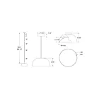 Dals Lighting NAPF20-CC-WH 40W Blanc Suspendu