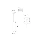Dals Lighting PDC18-CC-SBA Nova 9W Aluminium sablé Suspendu
