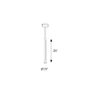 Dals Lighting PDLED120-24-WH PDLED 19W Blanc Suspendu