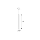Dals Lighting PDLED120-36-BK PDLED 29W Noir Suspendu