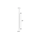 Dals Lighting PDLED120-48-BK PDLED 30W Noir Suspendu